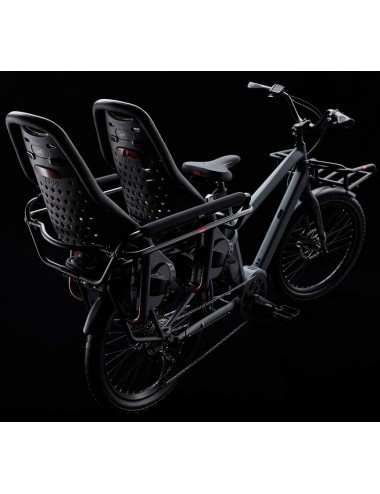 Benno Boost E 10D Performance CX Anthracite avec accessoires (Utility Front Tray, High Rail Plus, Rail Pad et sièges enfants)